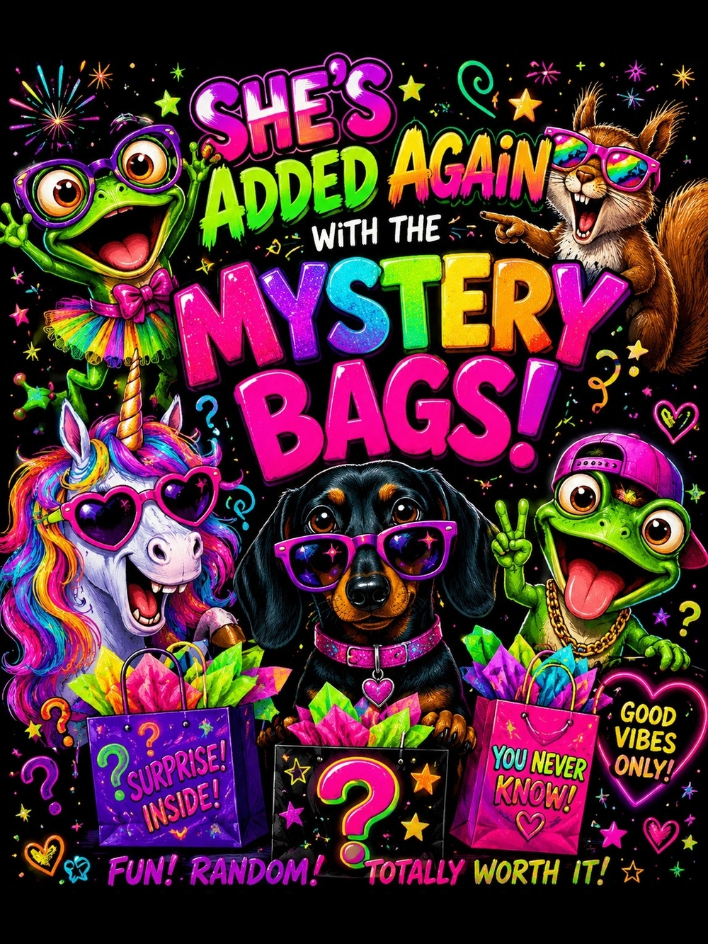 Mystery Bags! SHE'S ADDED IT YES NOT AT IT AGAIN!!!! FUN BAGS 🐸🐸🐸🐸🐸🐸🐸🐸🐸